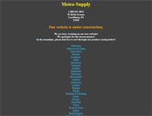 Tablet Screenshot of metcosupply.com